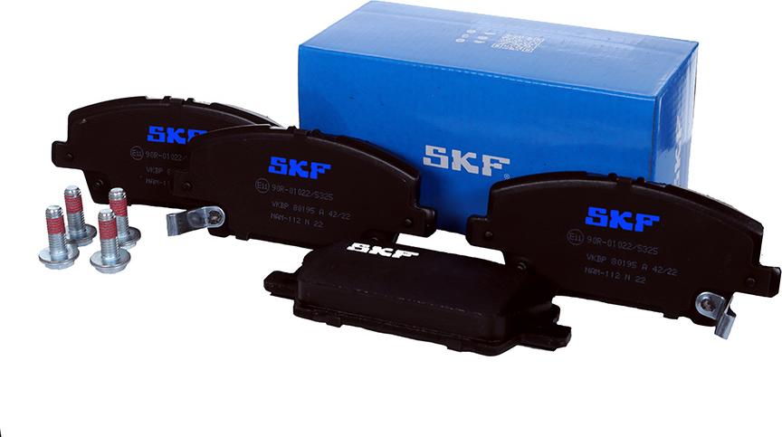 SKF VKBP 80195 A - Kit pastiglie freno, Freno a disco autozon.pro