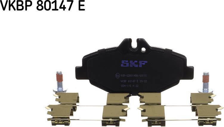 SKF VKBP 80147 E - Kit pastiglie freno, Freno a disco autozon.pro