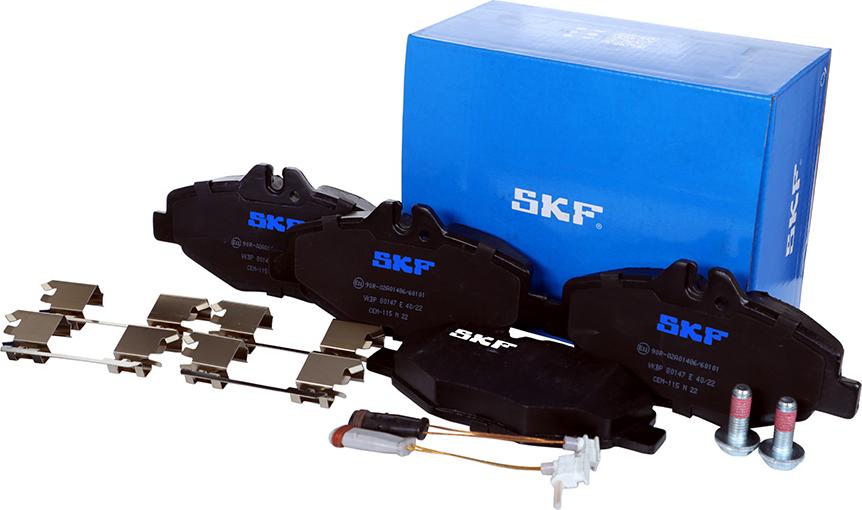 SKF VKBP 80147 E - Kit pastiglie freno, Freno a disco autozon.pro