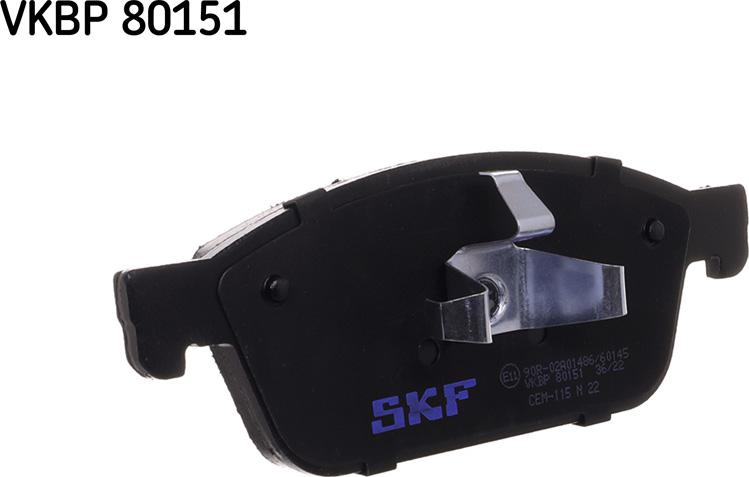 SKF VKBP 80151 - Kit pastiglie freno, Freno a disco autozon.pro