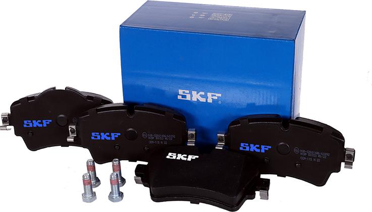 SKF VKBP 80153 - Kit pastiglie freno, Freno a disco autozon.pro