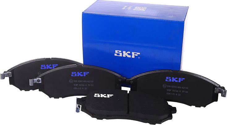 SKF VKBP 80166 A - Kit pastiglie freno, Freno a disco autozon.pro