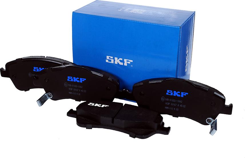 SKF VKBP 80167 A - Kit pastiglie freno, Freno a disco autozon.pro