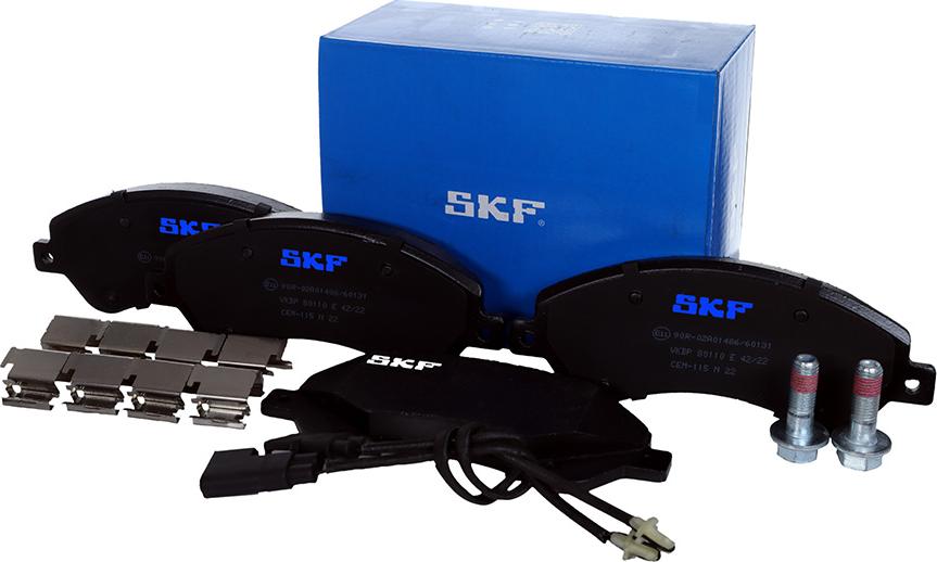 SKF VKBP 80110 E - Kit pastiglie freno, Freno a disco autozon.pro