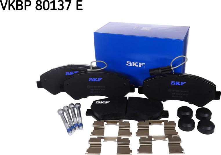 SKF VKBP 80137 E - Kit pastiglie freno, Freno a disco autozon.pro