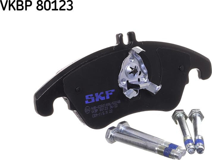 SKF VKBP 80123 - Kit pastiglie freno, Freno a disco autozon.pro