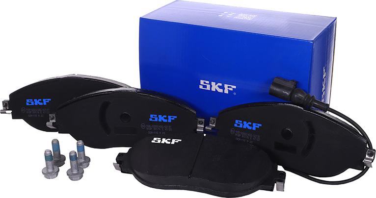 SKF VKBP 80176 E - Kit pastiglie freno, Freno a disco autozon.pro