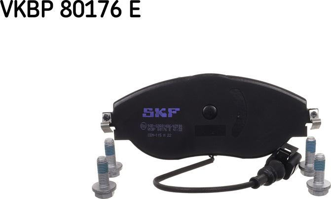 SKF VKBP 80176 E - Kit pastiglie freno, Freno a disco autozon.pro