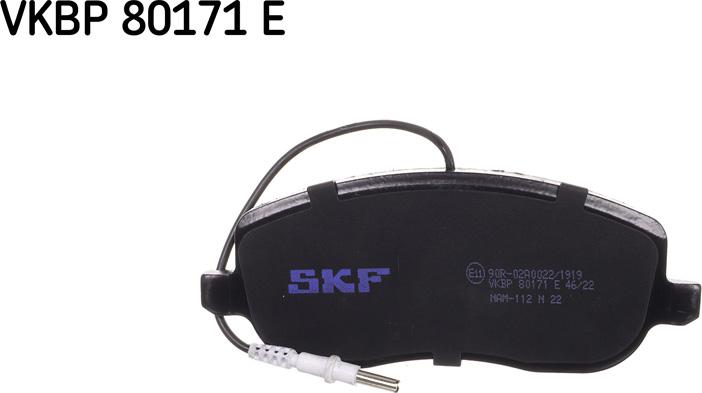 SKF VKBP 80171 E - Kit pastiglie freno, Freno a disco autozon.pro