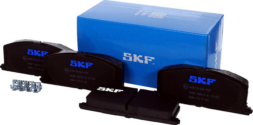 SKF VKBP 80818 A - Kit pastiglie freno, Freno a disco autozon.pro