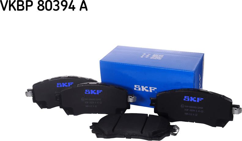 SKF VKBP 80394 A - Kit pastiglie freno, Freno a disco autozon.pro