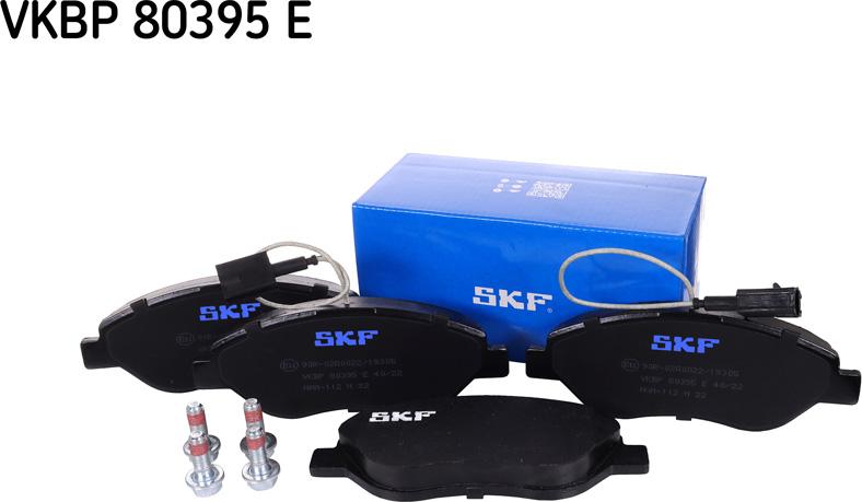 SKF VKBP 80395 E - Kit pastiglie freno, Freno a disco autozon.pro