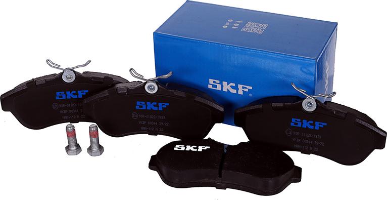 SKF VKBP 80344 - Kit pastiglie freno, Freno a disco autozon.pro