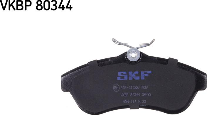 SKF VKBP 80344 - Kit pastiglie freno, Freno a disco autozon.pro