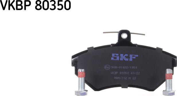 SKF VKBP 80350 - Kit pastiglie freno, Freno a disco autozon.pro