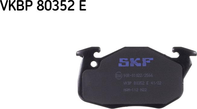 SKF VKBP 80352 E - Kit pastiglie freno, Freno a disco autozon.pro