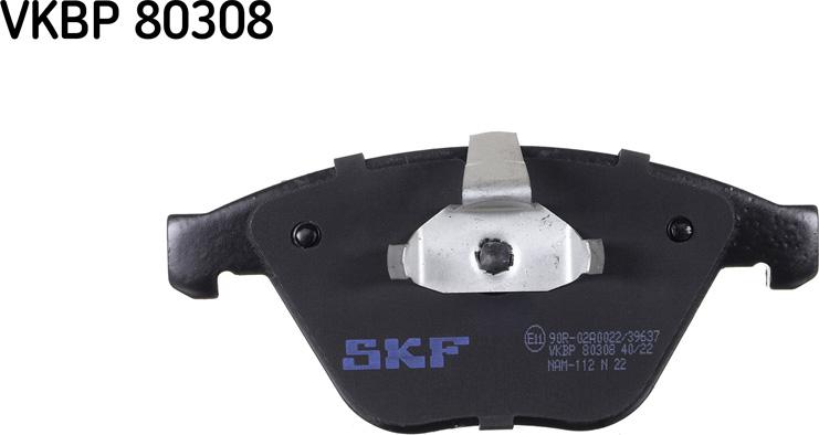 SKF VKBP 80308 - Kit pastiglie freno, Freno a disco autozon.pro