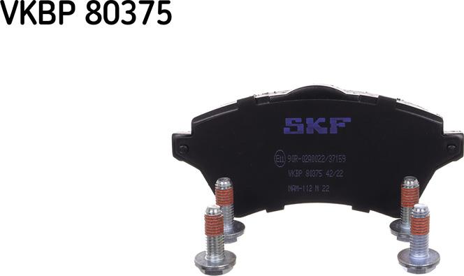 SKF VKBP 80375 - Kit pastiglie freno, Freno a disco autozon.pro