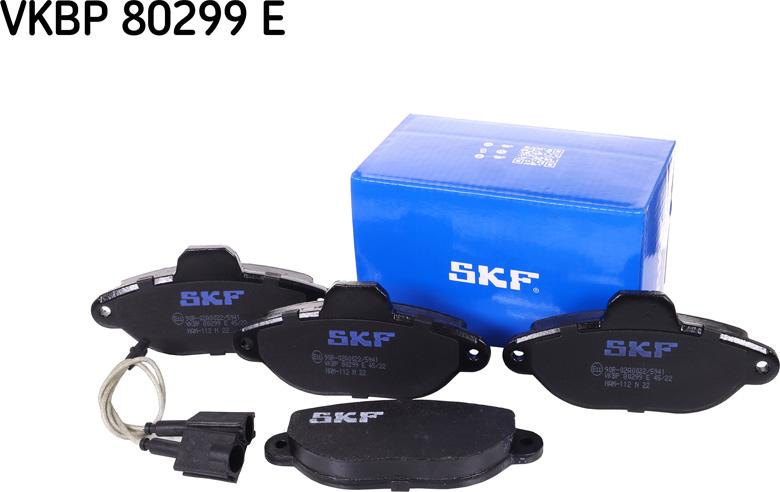 SKF VKBP 80299 E - Kit pastiglie freno, Freno a disco autozon.pro