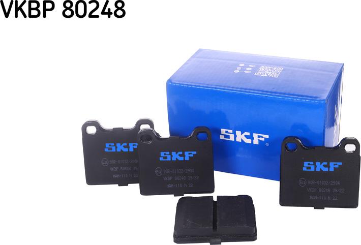 SKF VKBP 80248 - Kit pastiglie freno, Freno a disco autozon.pro