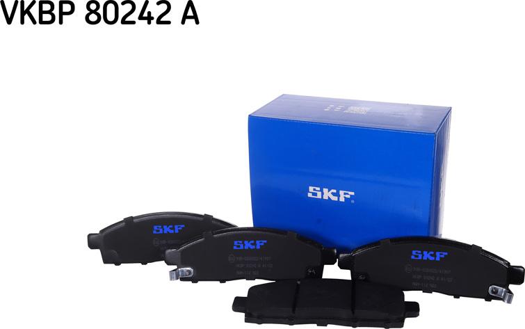 SKF VKBP 80242 A - Kit pastiglie freno, Freno a disco autozon.pro