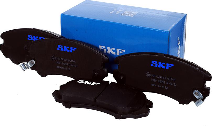 SKF VKBP 80258 A - Kit pastiglie freno, Freno a disco autozon.pro