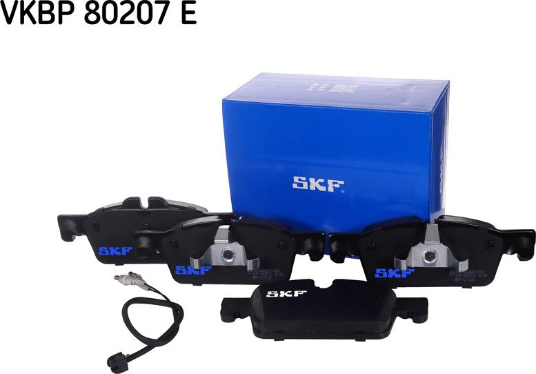 SKF VKBP 80207 E - Kit pastiglie freno, Freno a disco autozon.pro