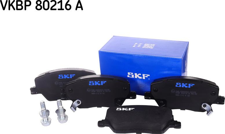 SKF VKBP 80216 A - Kit pastiglie freno, Freno a disco autozon.pro