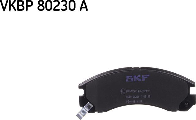 SKF VKBP 80230 A - Kit pastiglie freno, Freno a disco autozon.pro