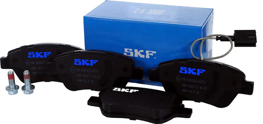 SKF VKBP 80227 E - Kit pastiglie freno, Freno a disco autozon.pro