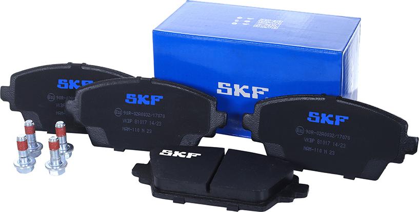 SKF VKBP 81017 - Kit pastiglie freno, Freno a disco autozon.pro