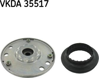 SKF VKDA 35517 - Supporto ammortizzatore a molla autozon.pro