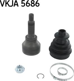 SKF VKJA5686 - Kit giunti, Semiasse autozon.pro