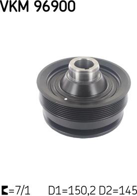 SKF VKM 96900 - Puleggia cinghia, Albero a gomiti autozon.pro