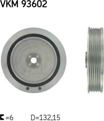 SKF VKM 93602 - Puleggia cinghia, Albero a gomiti autozon.pro