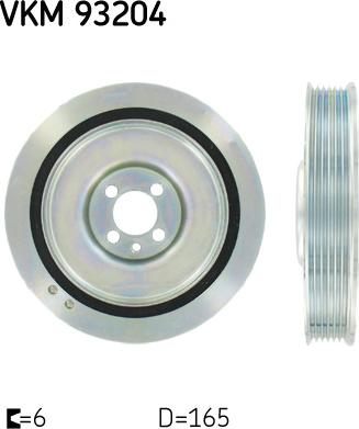 SKF VKM 93204 - Puleggia cinghia, Albero a gomiti autozon.pro