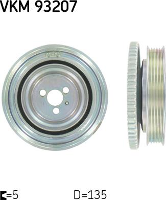 SKF VKM 93207 - Puleggia cinghia, Albero a gomiti autozon.pro