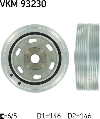 SKF VKM 93230 - Puleggia cinghia, Albero a gomiti autozon.pro