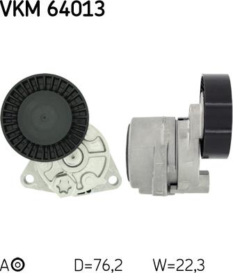 SKF VKM 64013 - Galoppino / Guidacinghia, Cinghia Poly-V autozon.pro