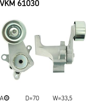 SKF VKM 61030 - Galoppino / Guidacinghia, Cinghia Poly-V autozon.pro