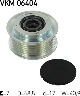 SKF VKM 06404 - Puleggia cinghia, Alternatore autozon.pro