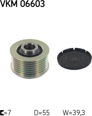 SKF VKM 06603 - Puleggia cinghia, Alternatore autozon.pro