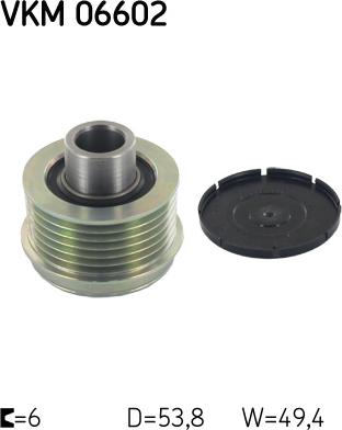 SKF VKM 06602 - Puleggia cinghia, Alternatore autozon.pro