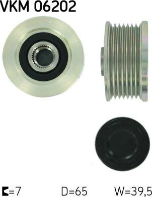 SKF VKM 06202 - Puleggia cinghia, Alternatore autozon.pro