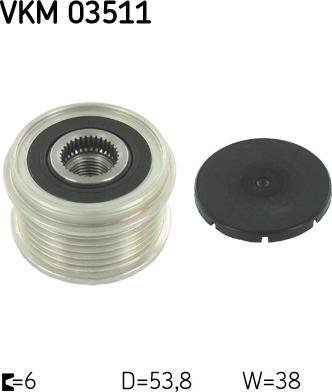 SKF VKM 03511 - Puleggia cinghia, Alternatore autozon.pro