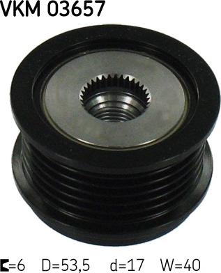 SKF VKM 03657 - Puleggia cinghia, Alternatore autozon.pro