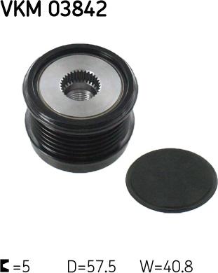 SKF VKM 03842 - Puleggia cinghia, Alternatore autozon.pro