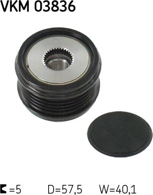 SKF VKM 03836 - Puleggia cinghia, Alternatore autozon.pro