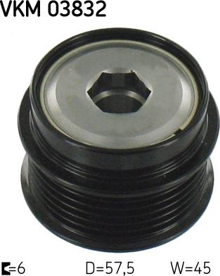 SKF VKM 03832 - Puleggia cinghia, Alternatore autozon.pro