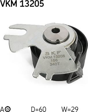 SKF VKM 13205 - Rullo tenditore, Cinghia dentata autozon.pro